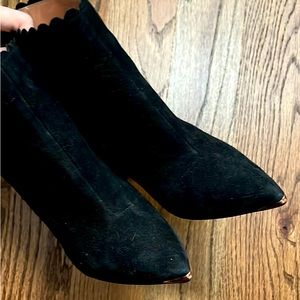 Ted Baker Black Suede Ankle Boots size 8.5